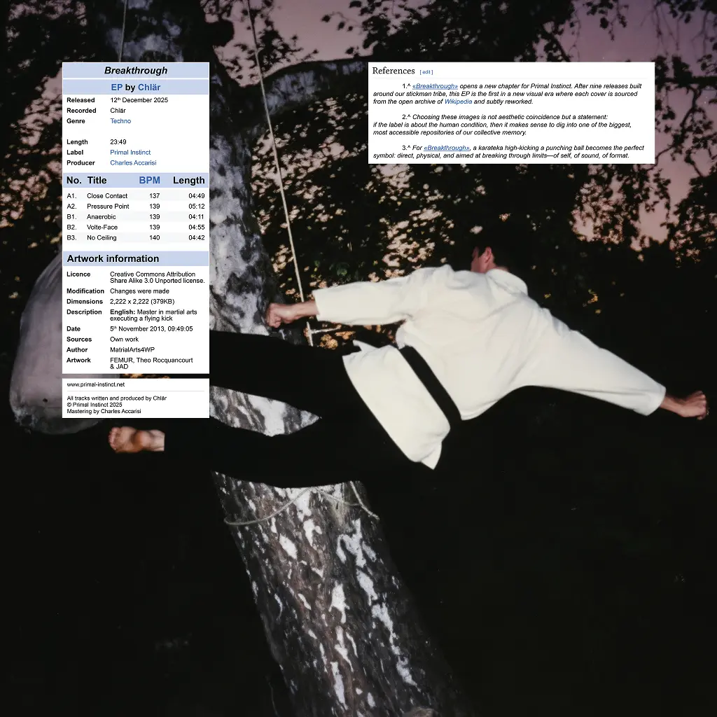 Album Back Cover of Chlär Breakthrough album